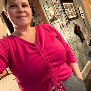 CBRAND HAVE IT YOUR WAY REVERSIBLE TOP - MAGENTA size Medium